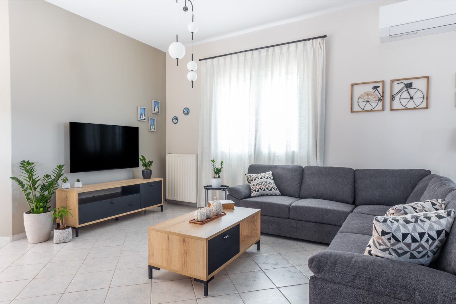 Living room with television