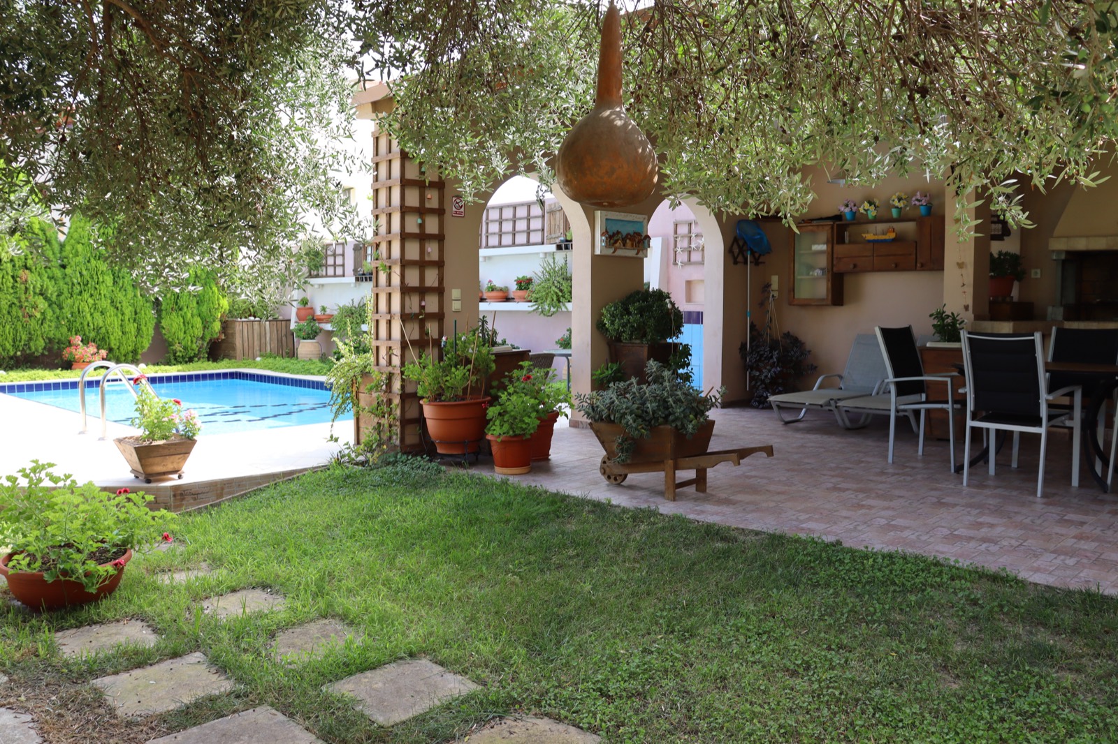 Garden and pool